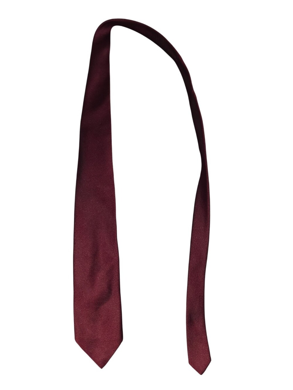 6/8/66. Men's KE.T.C.H. Solid Wine Silk Tie